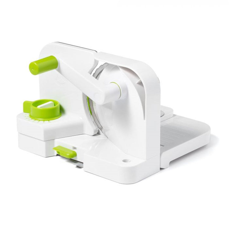 Starfrit - Trancheuse Multifonction Deli Slicer, Lame en Acier Inoxydable de 16.5 cm, Vert - Simple Boutique