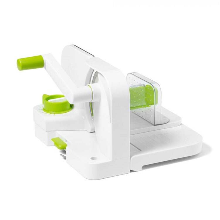 Starfrit - Trancheuse Multifonction Deli Slicer, Lame en Acier Inoxydable de 16.5 cm, Vert - Simple Boutique