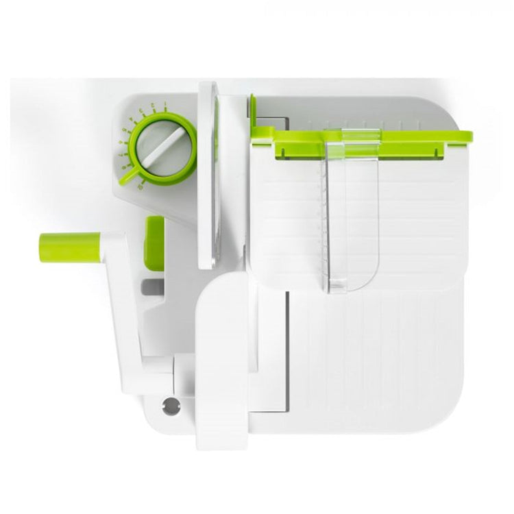 Starfrit - Trancheuse Multifonction Deli Slicer, Lame en Acier Inoxydable de 16.5 cm, Vert - Simple Boutique