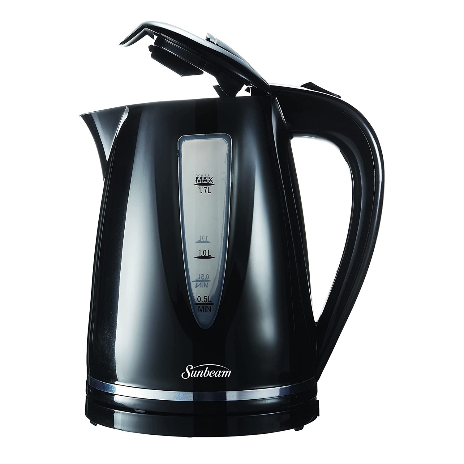 Sunbeam - Bouilloire Électrique Sans-Fil avec Capacité de 1.7 Litres, 1500 Watts, Noir - Simple Boutique