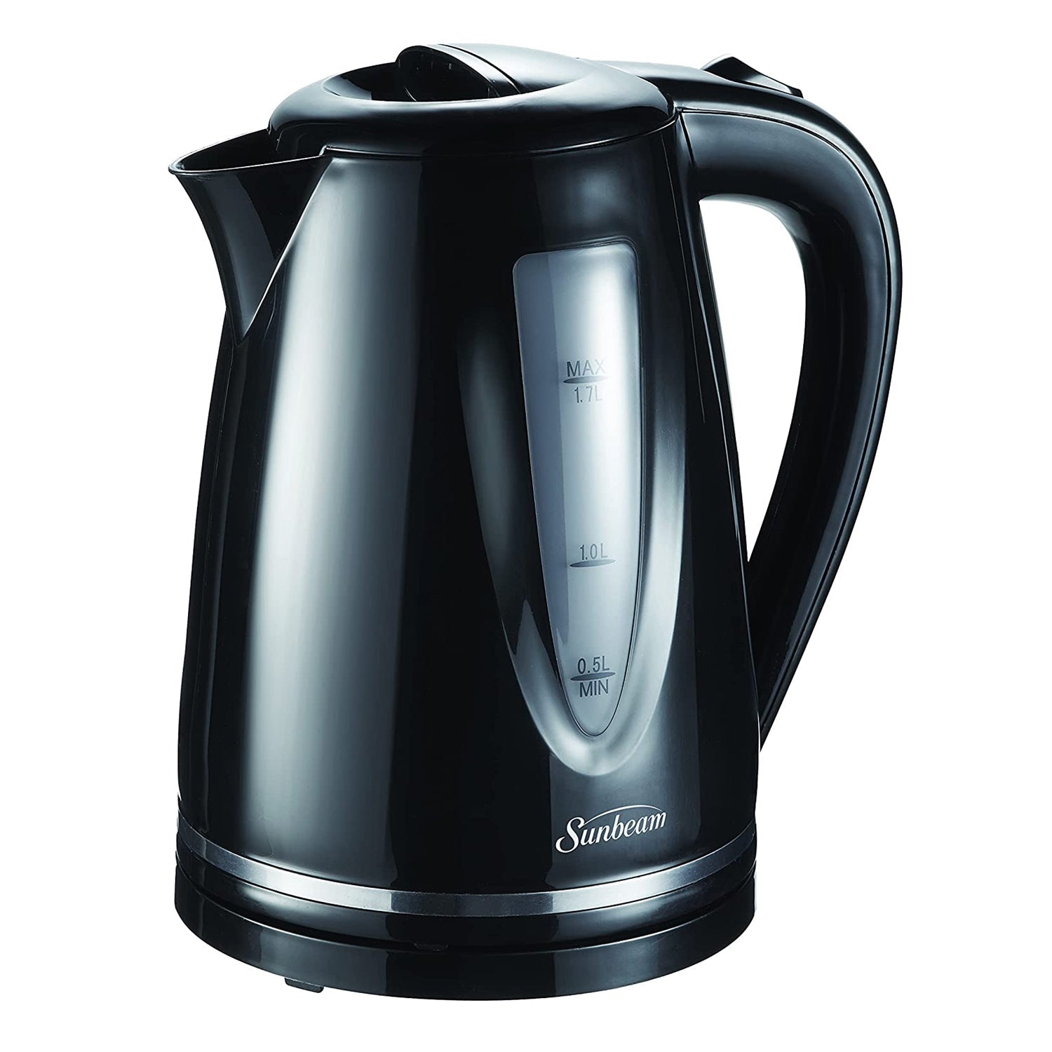 Sunbeam - Bouilloire Électrique Sans-Fil avec Capacité de 1.7 Litres, 1500 Watts, Noir - Simple Boutique