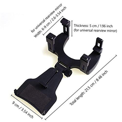 Support De Voiture Pour Téléphone Cellulaire - Installation Sur Rétroviseur - Blanc - Simple Boutique