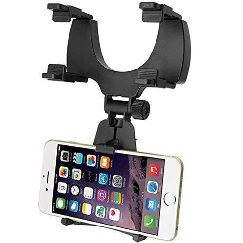Support De Voiture Pour Téléphone Cellulaire - Installation Sur Rétroviseur - Noir - Simple Boutique