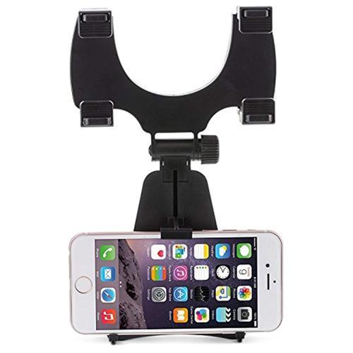 Support De Voiture Pour Téléphone Cellulaire - Installation Sur Rétroviseur - Noir - Simple Boutique