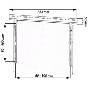 Support Mural fixe ultra-mince 10mm HDTV LED LCD PLASMA 32 à 60" - Simple Boutique
