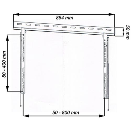 Support Mural fixe ultra-mince 10mm HDTV LED LCD PLASMA 32 à 60" - Simple Boutique