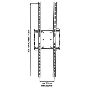 Support Mural orientation portrait HDTV LCD LED PLASMA 32"-65" - Simple Boutique