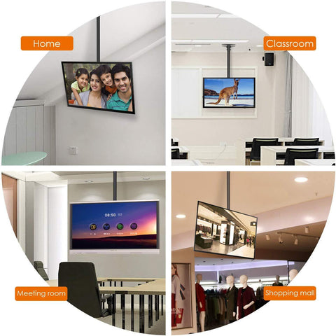 Support Plafond Universel Inclinable et Rotatif pour TV LED LCD PLASMA 22