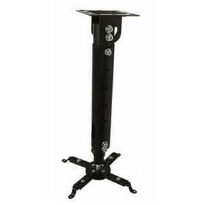 Support Projecteur Extensible 2.25 Pieds Pour Plafond Noir Max 44Lbs - Simple Boutique