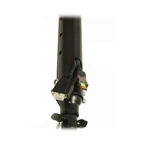 Support Projecteur Extensible 2.25 Pieds Pour Plafond Noir Max 44Lbs