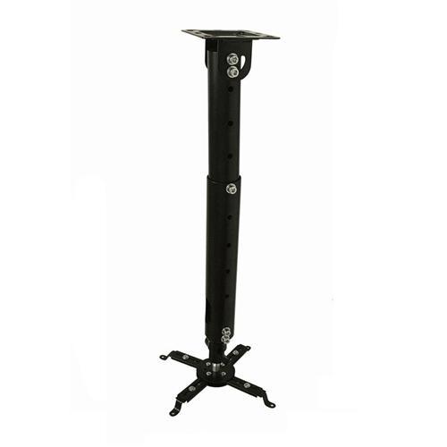 Support Projecteur Extensible 2.25 Pieds Pour Plafond Noir Max 44Lbs
