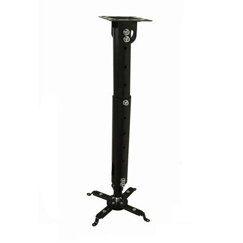 Support Projecteur Extensible 2.25 Pieds Pour Plafond Noir Max 44Lbs