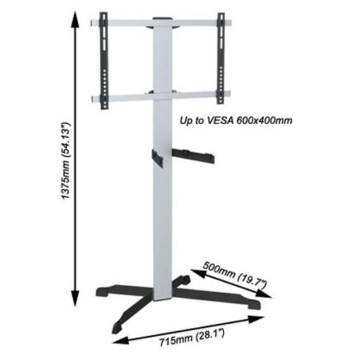 Support TV de plancher pour t&eacute;l&eacute; LED 32" à 47" - Simple Boutique