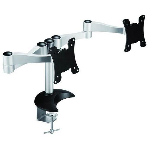 Support de bureau 2 bras articulé pour Moniteur 12-24po argent - Simple Boutique