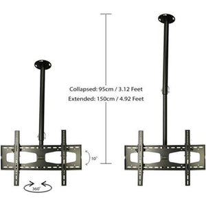 Support plafond TV LED LCD PLASMA 30"-64" pôle de 4.92 pi (1.5M) - Simple Boutique