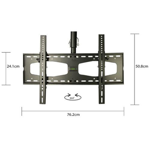 Support plafond TV LED LCD PLASMA 30"-64" pôle de 4.92 pi (1.5M) - Simple Boutique
