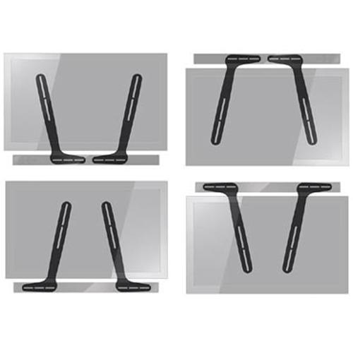 Support pour barre de son se fixe dessus ou dessous la TV - Noir - Simple Boutique