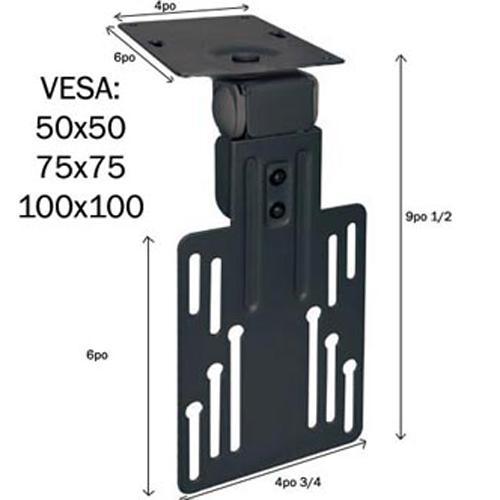 Support pour écran LCD dessous d'armoire 9 à 17po - Simple Boutique