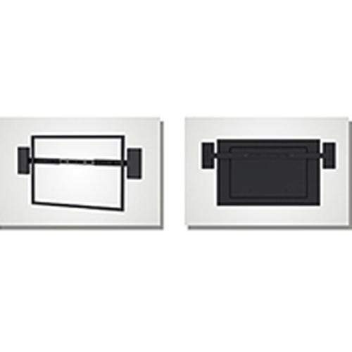 Support pour haut-parleurs de chaque côté de la TV - Noir - Simple Boutique