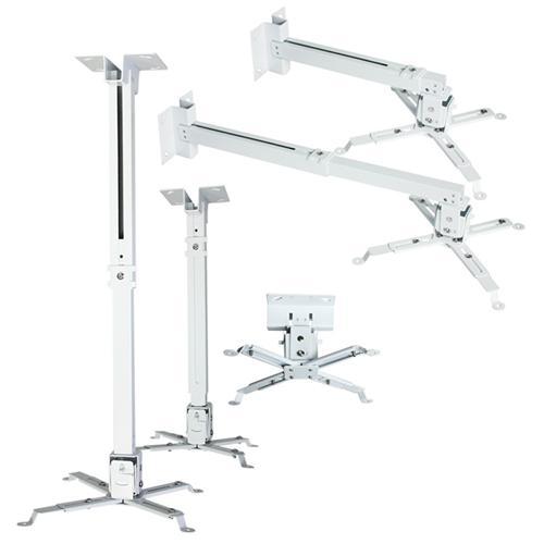 Support pour projecteur extensible mur / plafond Blanc max44lbs - Simple Boutique