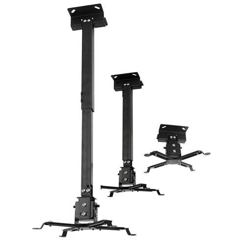 Support pour projecteur extensible mur / plafond Noir max 44lbs - Simple Boutique