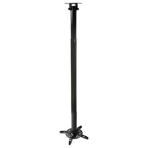 Support projecteur extensible 6.46pi pour plafond Noir max 33lbs