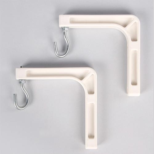 Supports Muraux Pour Toile De Projection (Paire) 6" Blanc - Simple Boutique