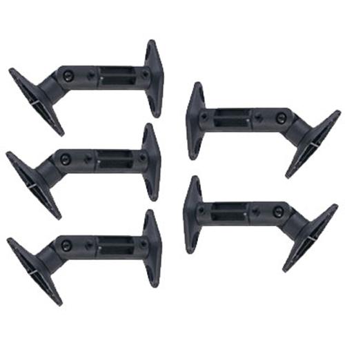 Supports haut-parleurs satellite articulé kit de 5 Noir - Simple Boutique