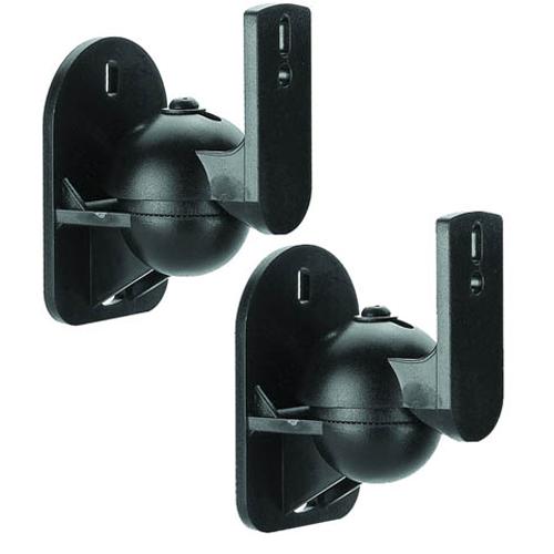 Supports haut-parleurs satellite articulés noir (Paire) - Simple Boutique
