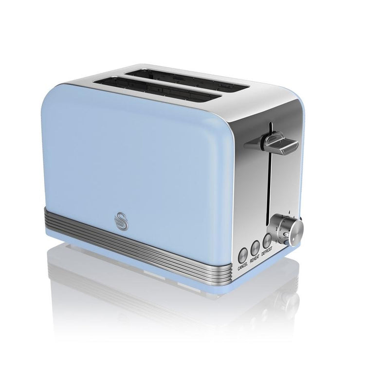 Swan Grille-Pain 2 Tranches Rétro Bleu - Simple Boutique