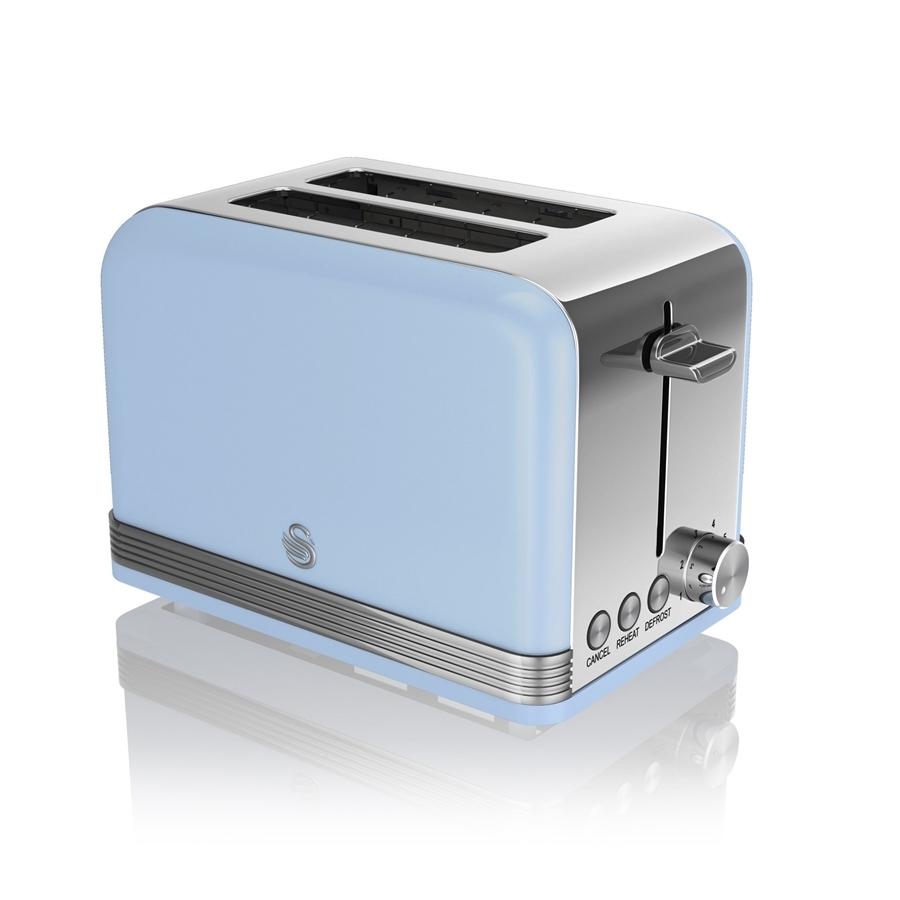 Swan Grille-Pain 2 Tranches Rétro Bleu - Simple Boutique