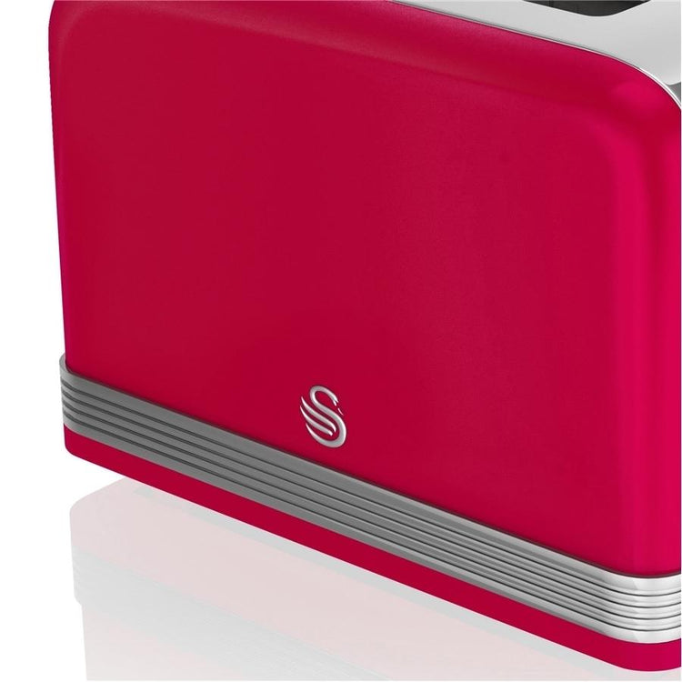 Swan Grille-Pain 4 Tranches Rétro Rouge - Simple Boutique