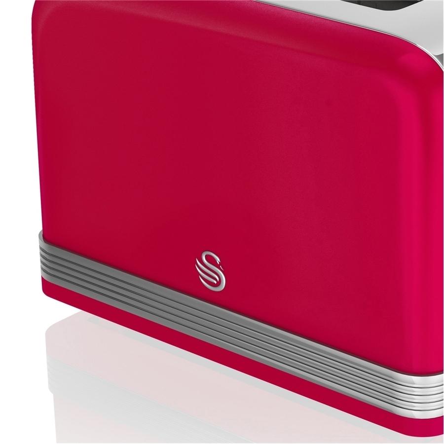 Swan Grille-Pain 4 Tranches Rétro Rouge - Simple Boutique