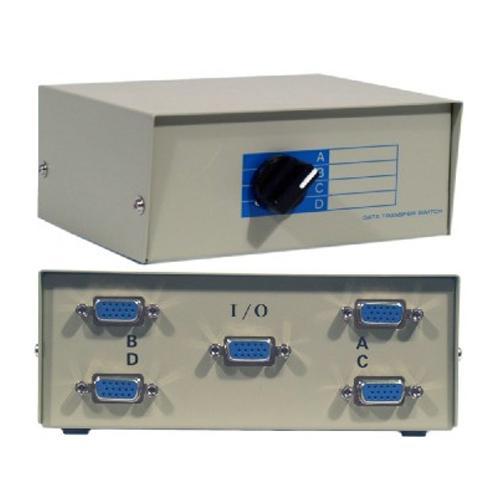 Switch VGA 4 ports HD15F pour moniteurs mécanique - Simple Boutique