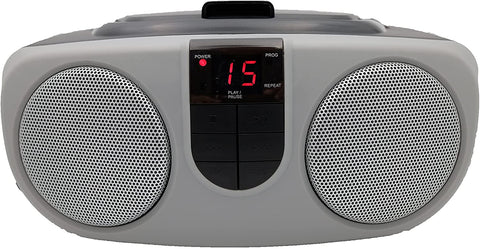 Sylvania CESRCD243M Boombox CD Radio Argent