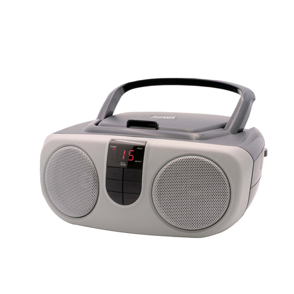 Sylvania CESRCD243M Boombox CD Radio Argent