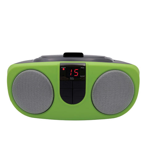 Sylvania CESRCD243M Boombox CD Radio Vert
