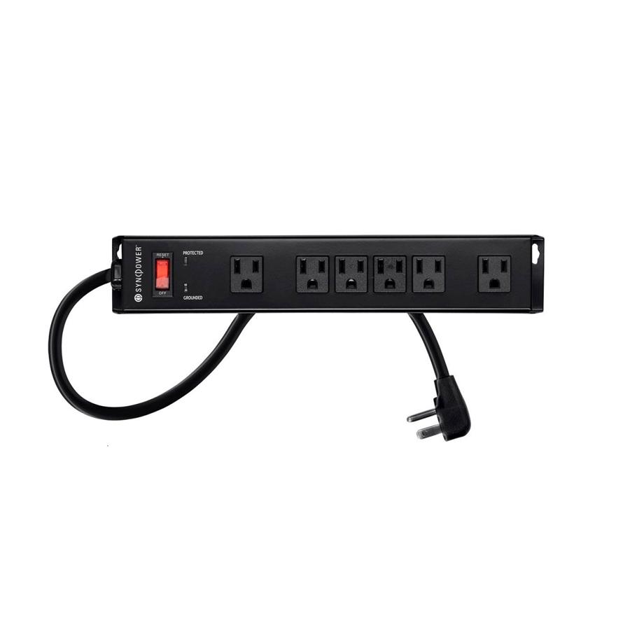 SyncPower SP-6FSM-1000J Parasurtenseur 1150 Joules, 6 Prises, D'Intérieur, Noir - Simple Boutique