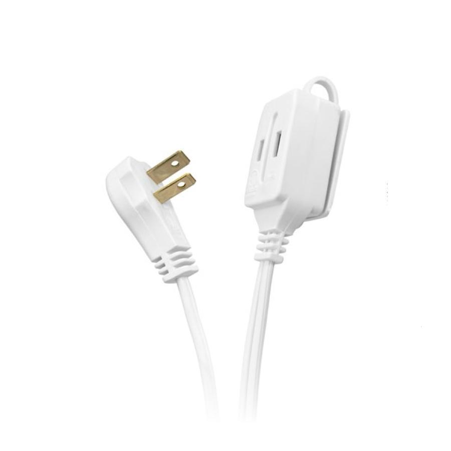 SyncPower SP-EXT2-6WH Rallonge de 6 pieds avec Connecteur à 3 Prises Blanc - Simple Boutique