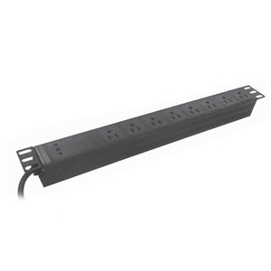 SyncSystem SSYS-PD8-1U Unité de Distribution d'alimentation à 8 Prises pour Armoire de Serveur, 1U, Noir - Simple Boutique