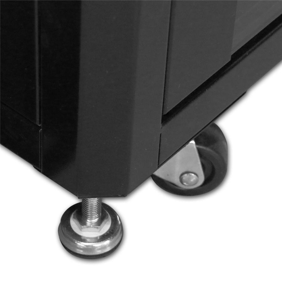 SyncSystem SSYS-RACK-21, Cabinet de Serveur 21U avec Porte Avant Vitrée, Noir - Simple Boutique