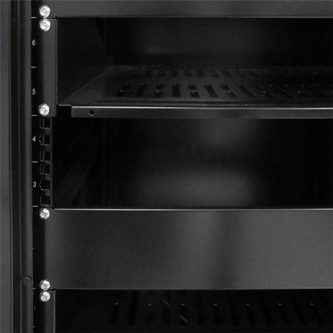 SyncSystem SSYS-RACK-27 Cabinet de Serveur / Rack AV 27U Avec Porte en Verre, Noir