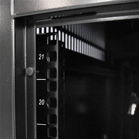 SyncSystem SSYS-RACK-27 Cabinet de Serveur / Rack AV 27U Avec Porte en Verre, Noir
