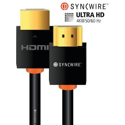 SyncWire Câble HDMI 2.0 Haute Vitesse Ultra-Mince 4K 50/60Hz CL3/FT4 - 1m