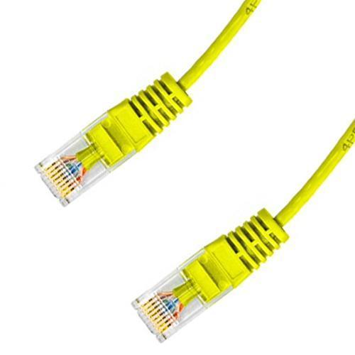 SyncWire Câble Réseau Ultra-Mince Ethernet Cat6 Cuivre 28 AWG UTP cUL 3 pieds Jaune - Simple Boutique