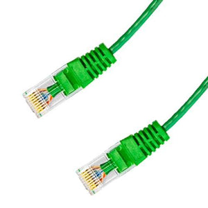 SyncWire Câble Réseau Ultra-Mince Ethernet Cat6 Cuivre 28 AWG UTP cUL 5 pieds Vert - Simple Boutique
