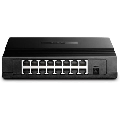 TP-Link TL-SF1016D - Switch Ethernet de Bureau à 16 Ports, 10/100Mbps, Noir