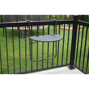 Table Pliante 27'' x 32'', Pour Usage Intérieur ou Extérieur, Noir - Simple Boutique