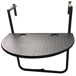Table Pliante 27'' x 32'', Pour Usage Intérieur ou Extérieur, Noir - Simple Boutique
