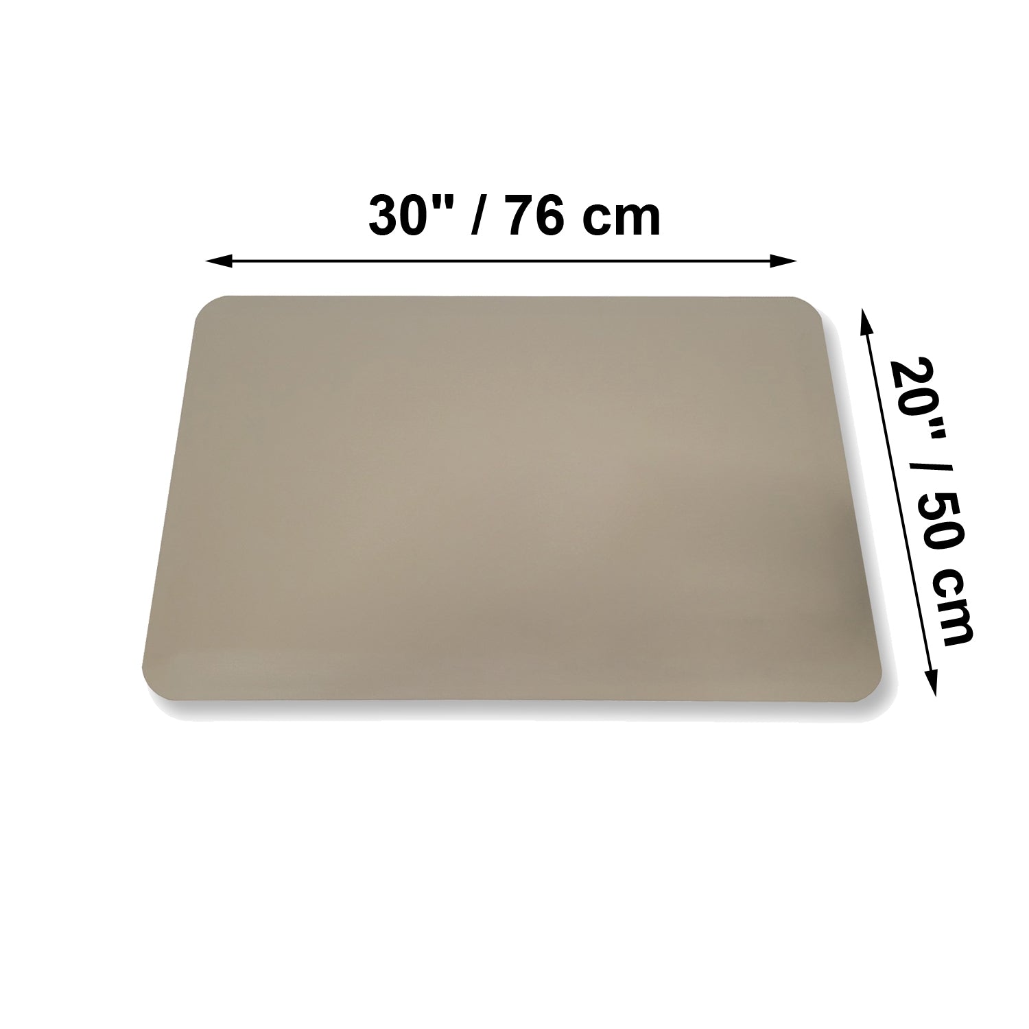 Tapis Anti-Fatigue Résistant à la Moisissure, 30" x 20" , Beige - Simple Boutique